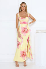 Honey Wink Maxi Dress Yellow